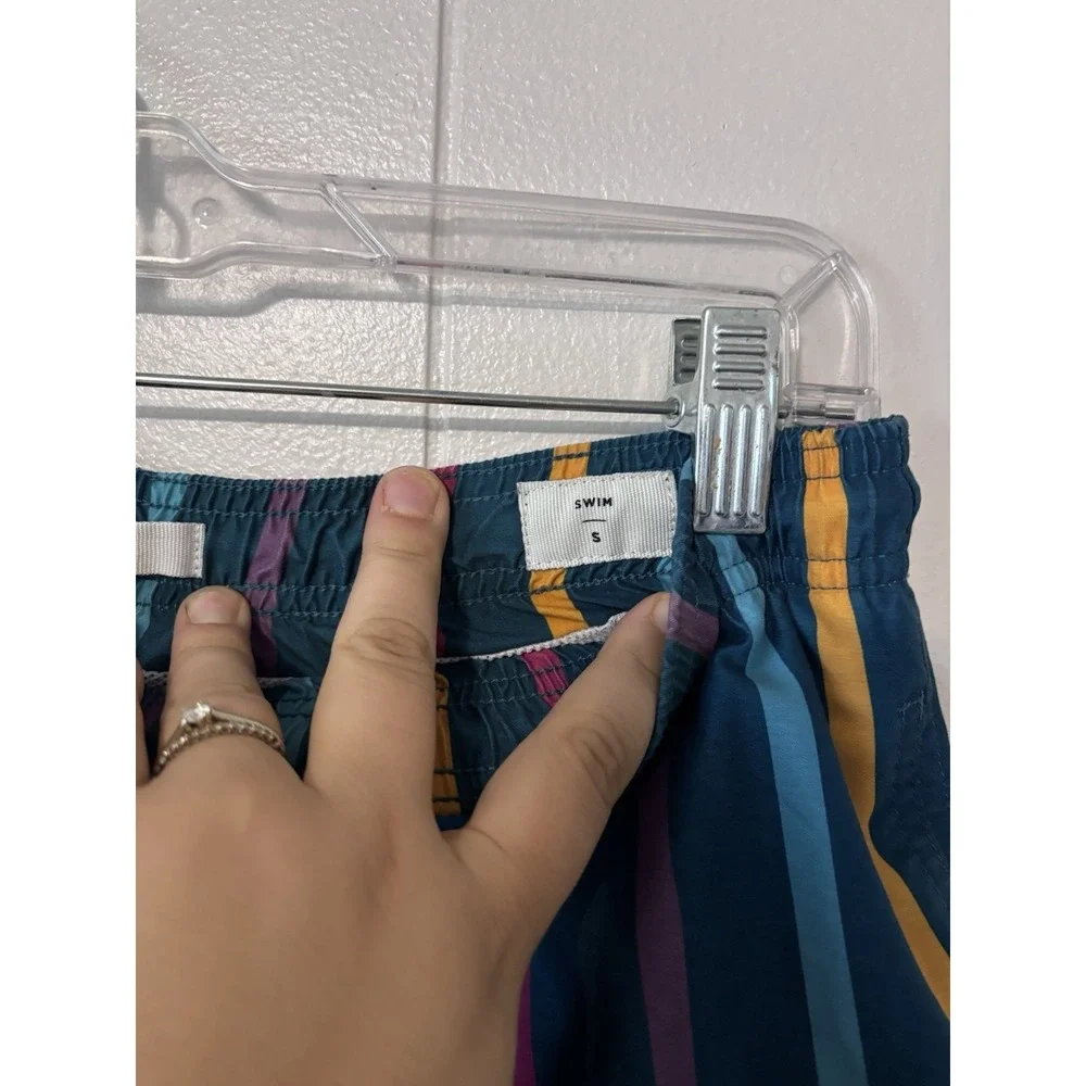 Pacsun‎ Men's Swim Shorts Size Small Retro Stripe 6